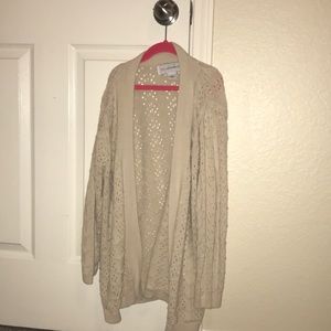 Tan cardigan